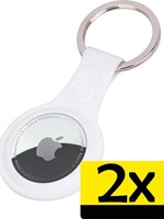 LUQ 2 PACK - LUQ AirTag Hoesje Leer - Wit