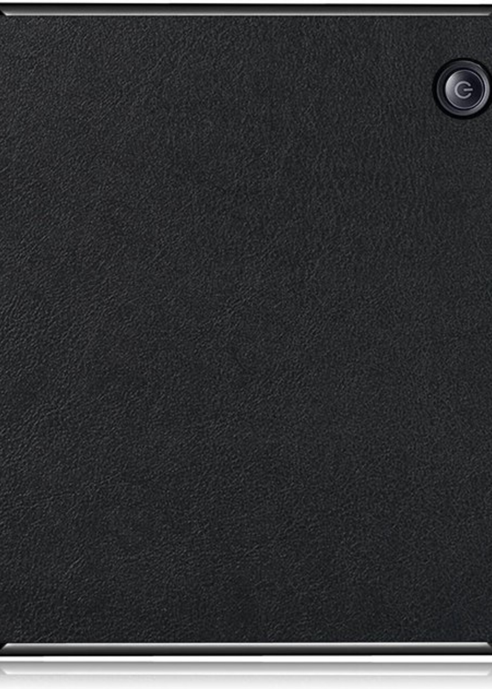 LUQ Hoesje Geschikt voor Kobo Libra H2O Hoes Bescherm Hoesje Case Luxe Sleep Cover - Zwart