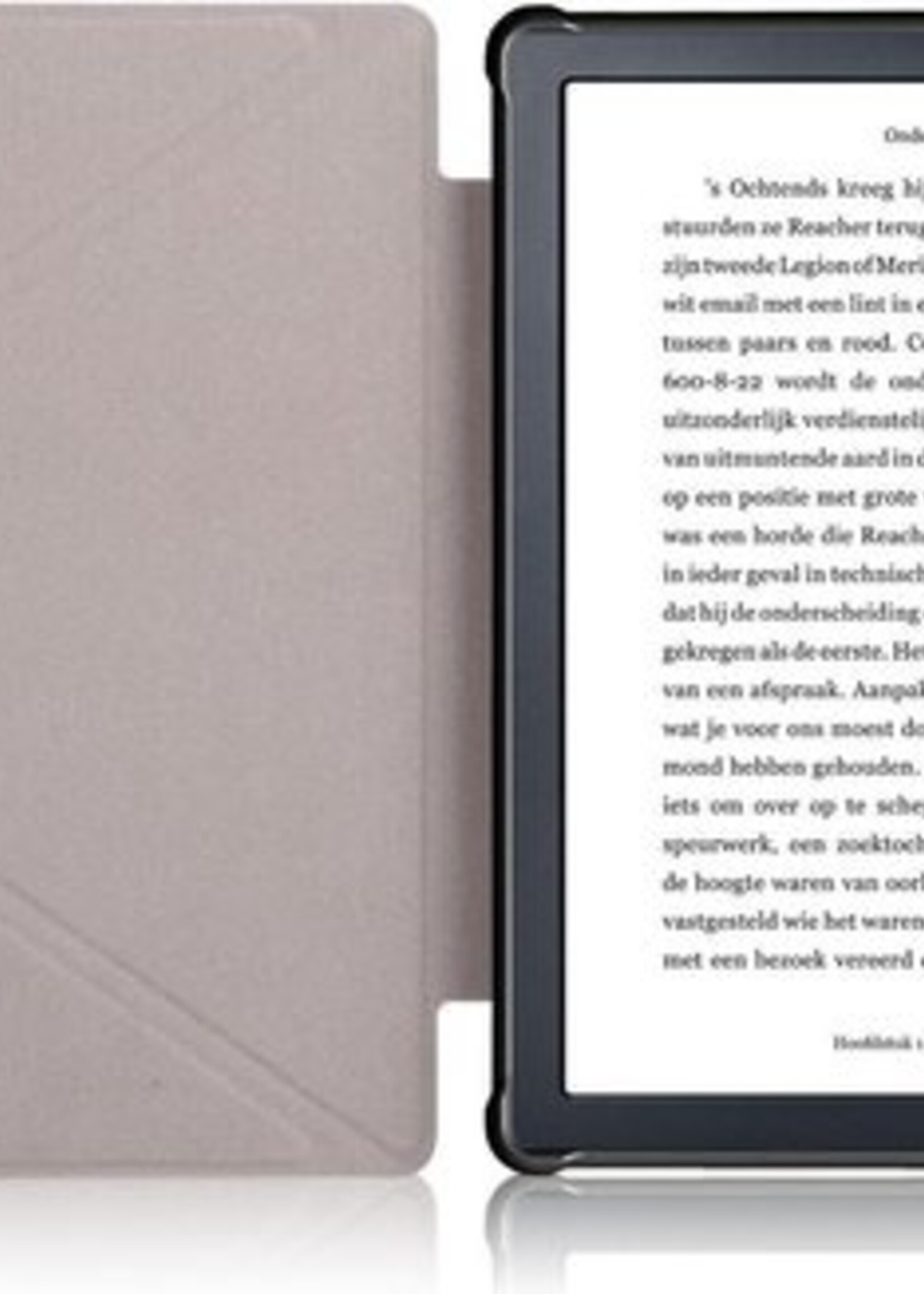 LUQ Hoesje Geschikt voor Kobo Libra H2O Hoes Bescherm Hoesje Case Luxe Sleep Cover - Donkerblauw