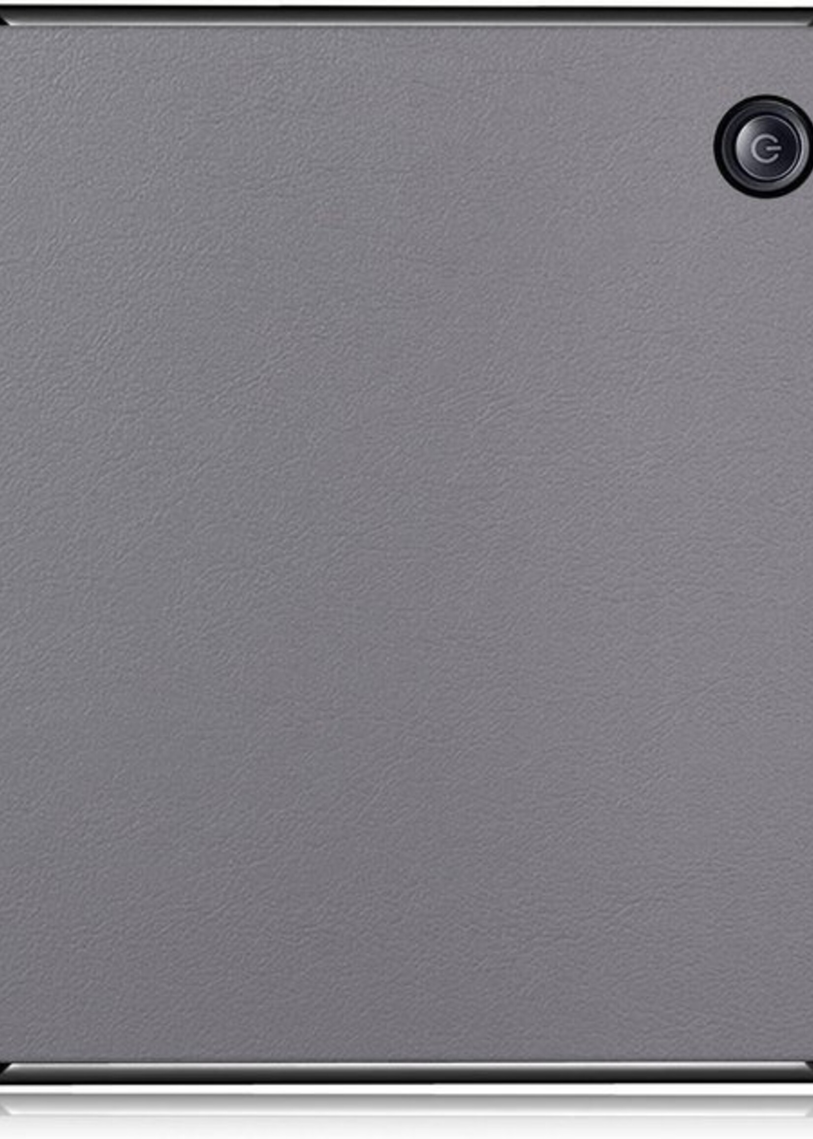 LUQ Hoesje Geschikt voor Kobo Libra H2O Hoes Bescherm Hoesje Case Luxe Sleep Cover - Grijs