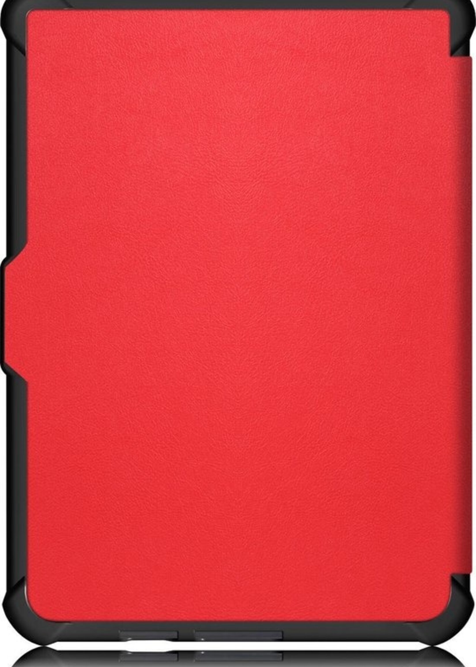 LUQ Hoesje Geschikt voor Kobo Clara HD Hoes Bescherm Hoesje Case Luxe Sleep Cover - Rood