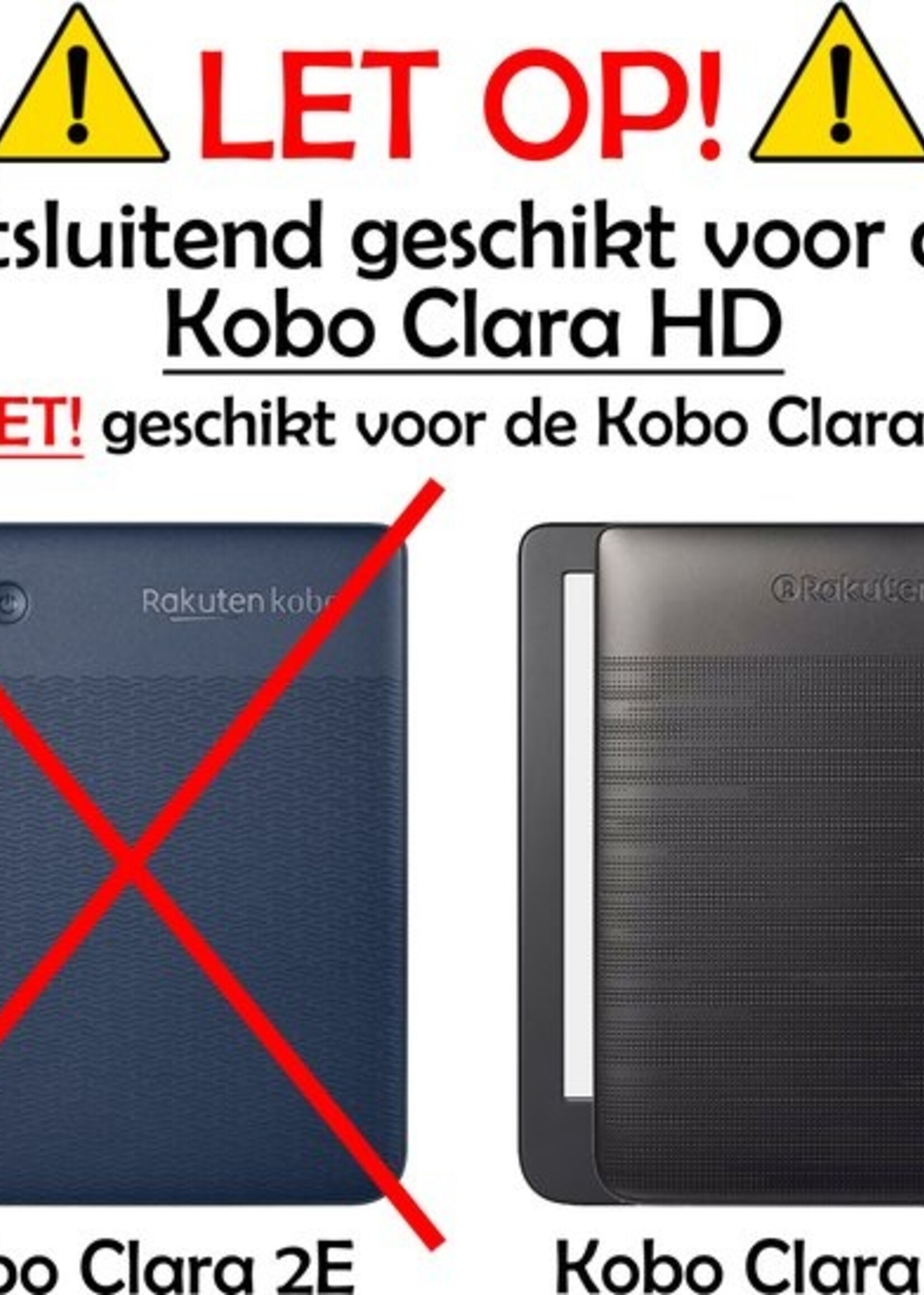 LUQ Hoesje Geschikt voor Kobo Clara HD Hoes Bescherm Hoesje Case Luxe Sleep Cover - Paars