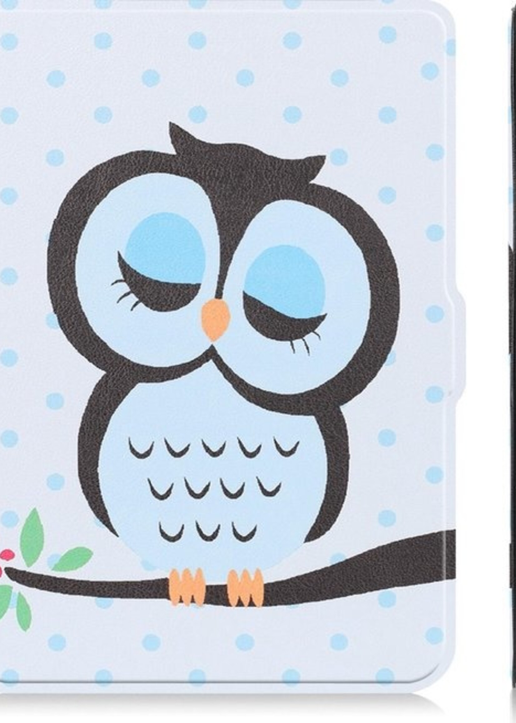 LUQ Hoesje Geschikt voor Kobo Clara HD Hoes Bescherm Hoesje Case Luxe Sleep Cover - Uil