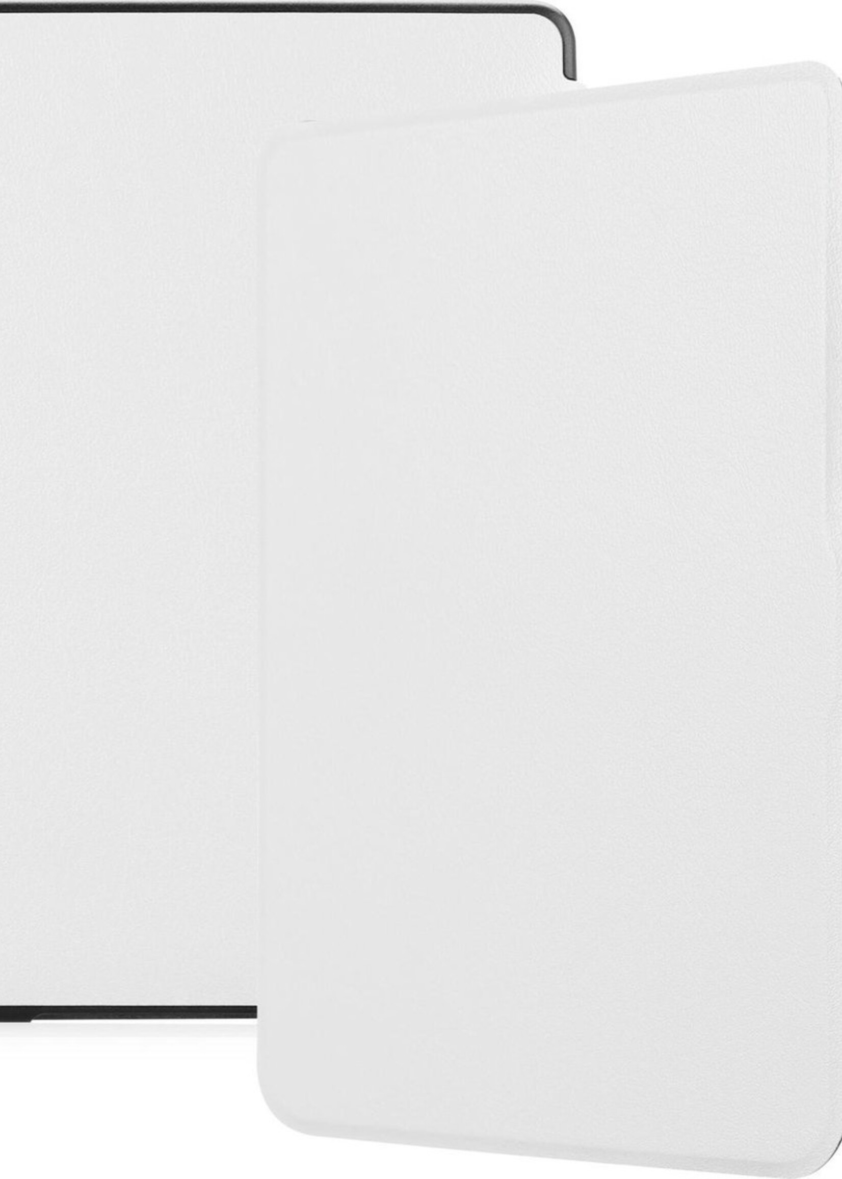 LUQ Hoesje Geschikt voor Kobo Clara HD Hoes Bescherm Hoesje Case Luxe Sleep Cover - Wit