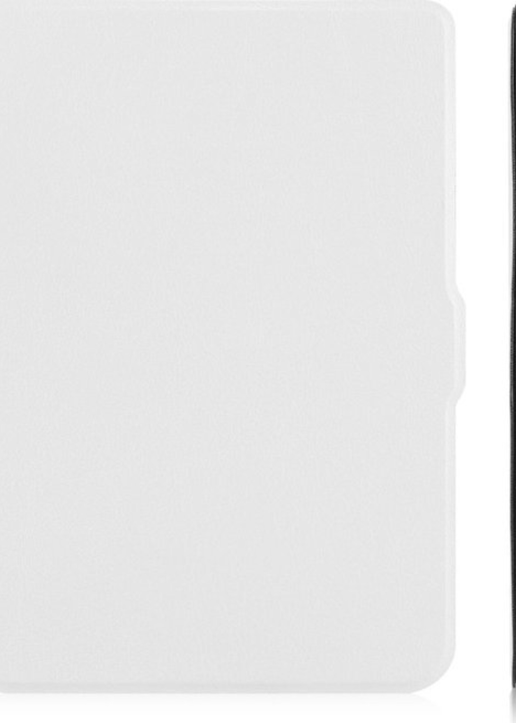 LUQ Hoesje Geschikt voor Kobo Clara HD Hoes Bescherm Hoesje Case Luxe Sleep Cover - Wit