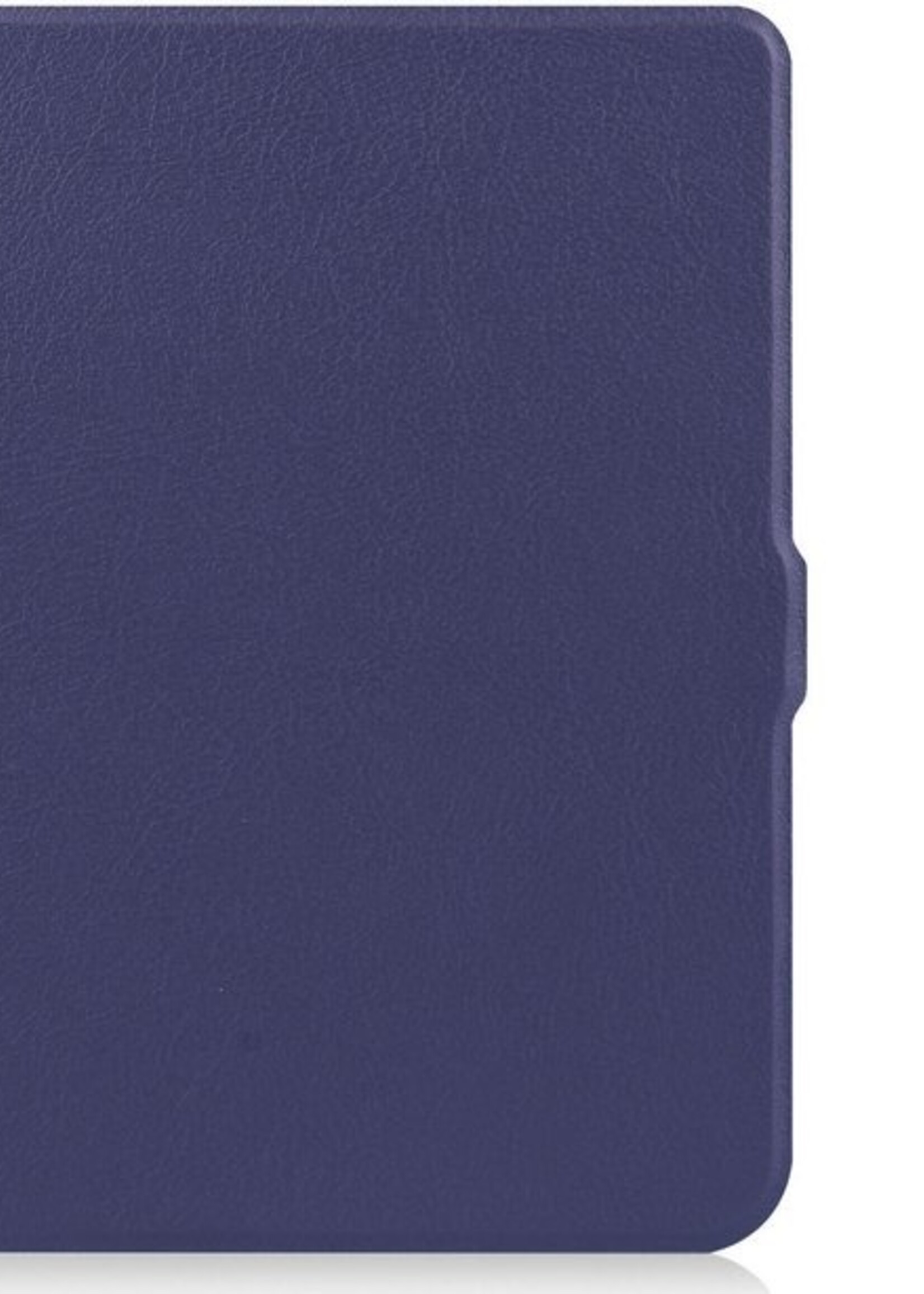 LUQ Hoesje Geschikt voor Kobo Nia Hoes Bescherm Hoesje Case Luxe Sleep Cover - Donkerblauw