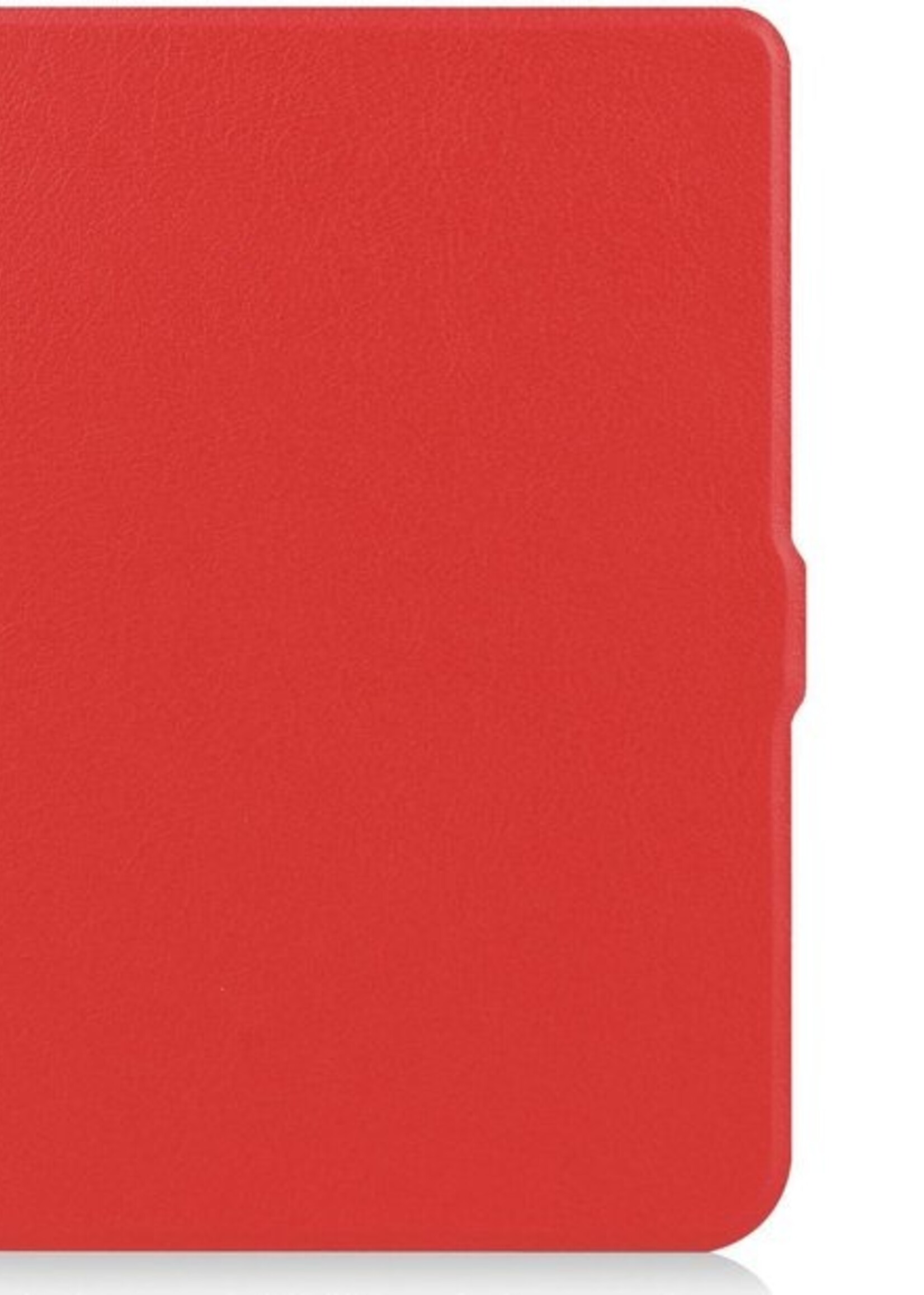 LUQ Hoesje Geschikt voor Kobo Nia Hoes Bescherm Hoesje Case Luxe Sleep Cover - Rood