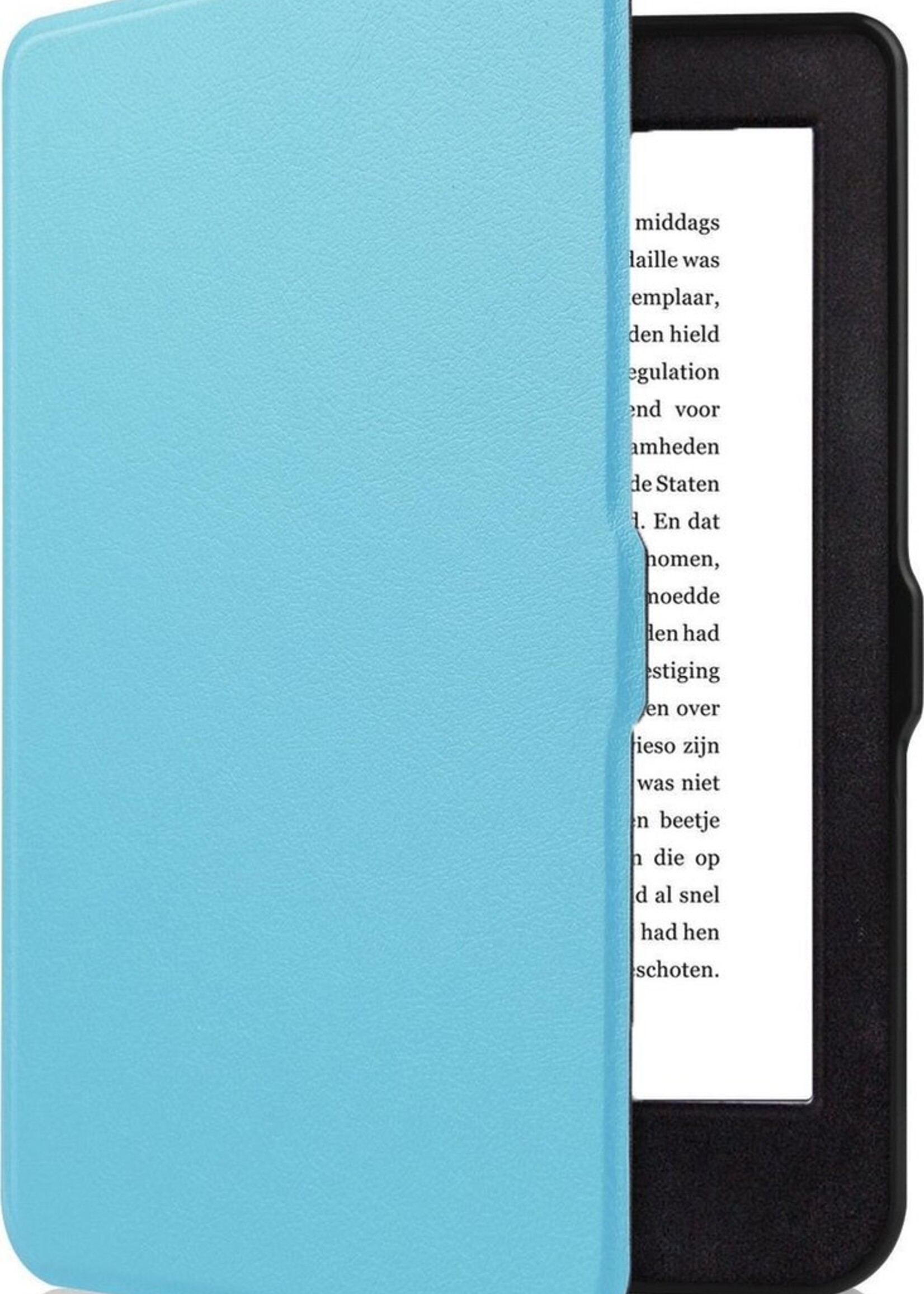 LUQ Hoesje Geschikt voor Kobo Nia Hoes Bescherm Hoesje Case Luxe Sleep Cover - Lichtblauw