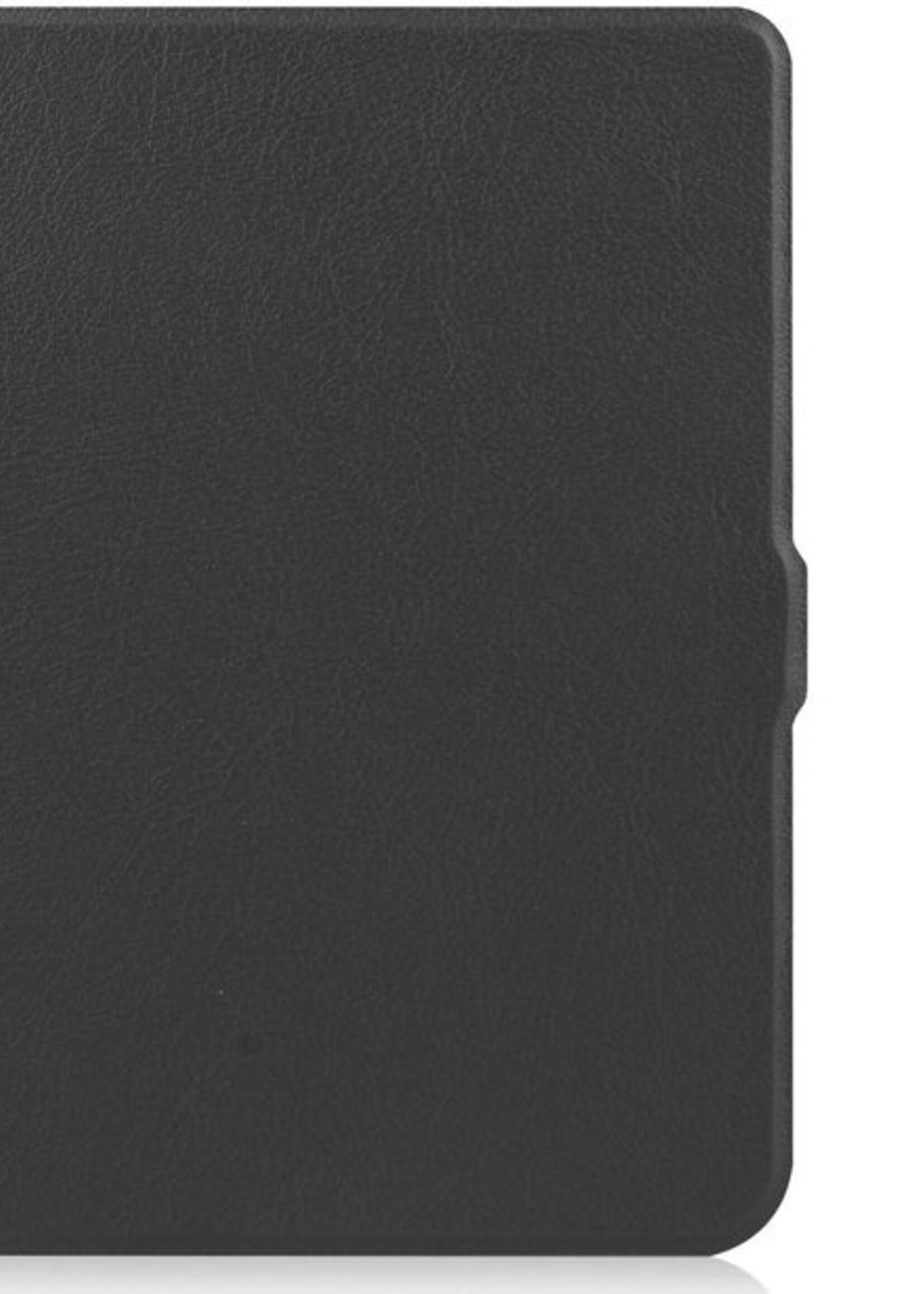 LUQ Hoesje Geschikt voor Kobo Nia Hoes Bescherm Hoesje Case Luxe Sleep Cover - Zwart