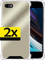 LUQ 2 PACK - LUQ iPhone 7 Spiegel hoesje - Goud