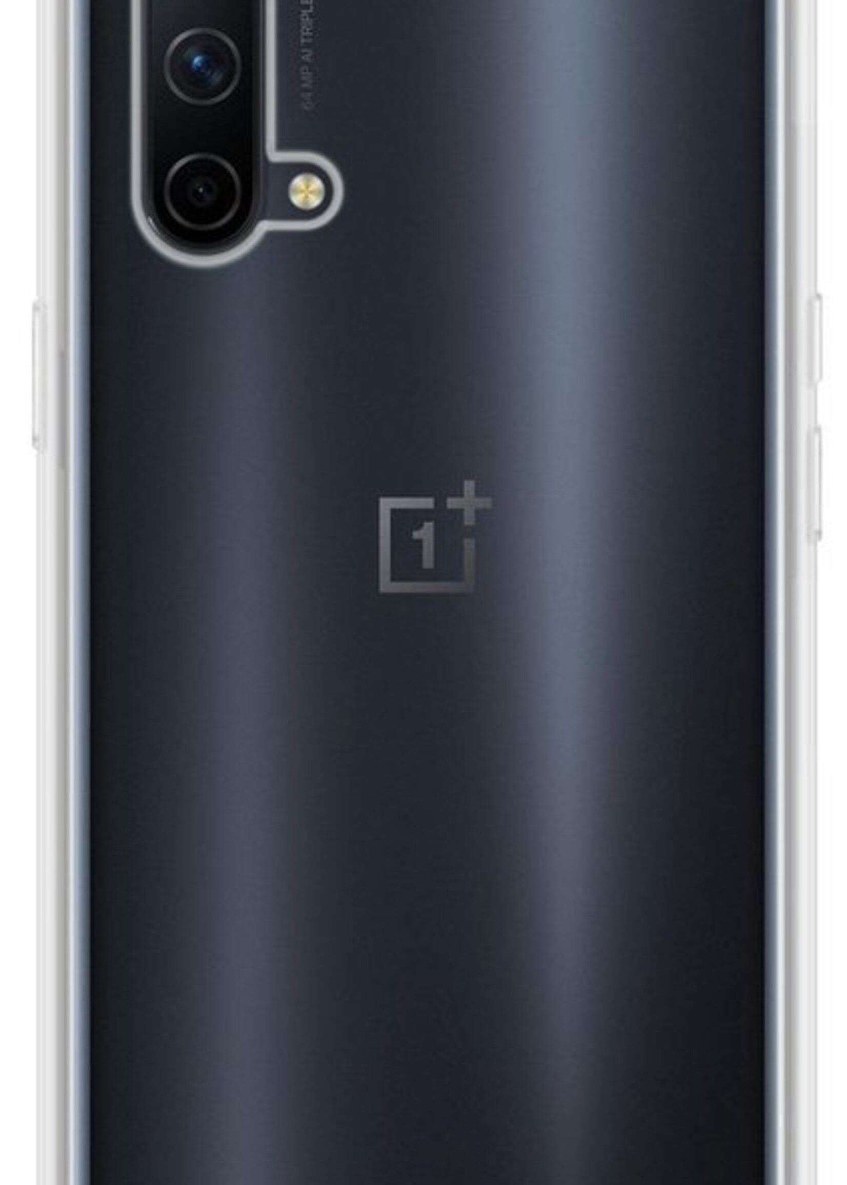 LUQ Hoesje Geschikt voor OnePlus Nord CE Hoesje Shockproof Case Siliconen - Hoes Geschikt voor OnePlus Nord CE Hoes Cover Siliconen - Transparant