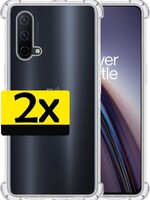 LUQ LUQ OnePlus Nord CE 5G hoesje shock proof - Transparant - 2 PACK