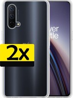 LUQ LUQ OnePlus Nord CE 5G hoesje siliconen - Transparant - 2 PACK