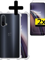 LUQ LUQ OnePlus Nord CE hoesje shock proof + 2x screenprotector