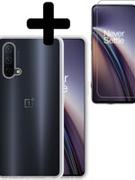 LUQ LUQ OnePlus Nord CE hoesje siliconen transparant + screenprotector