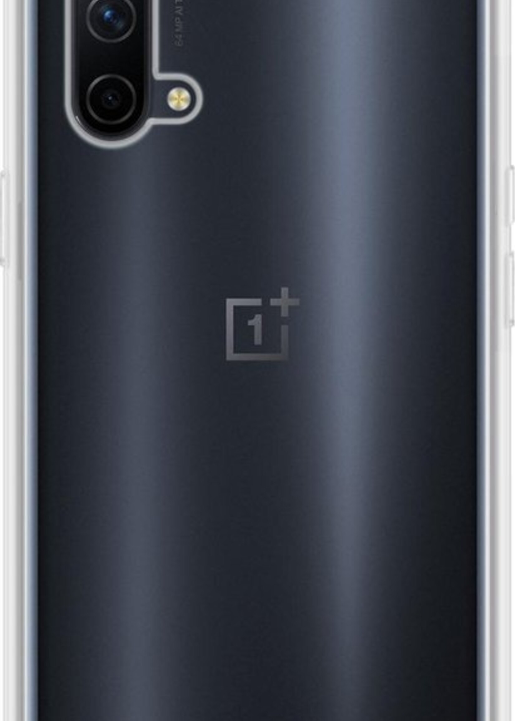 LUQ Hoesje Geschikt voor OnePlus Nord CE Hoesje Siliconen Case Met 2x Screenprotector - Hoes Geschikt voor OnePlus Nord CE Hoes Siliconen - Transparant