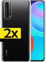 LUQ LUQ Huawei P Smart 2021 hoesje siliconen - Transparant - 2 PACK