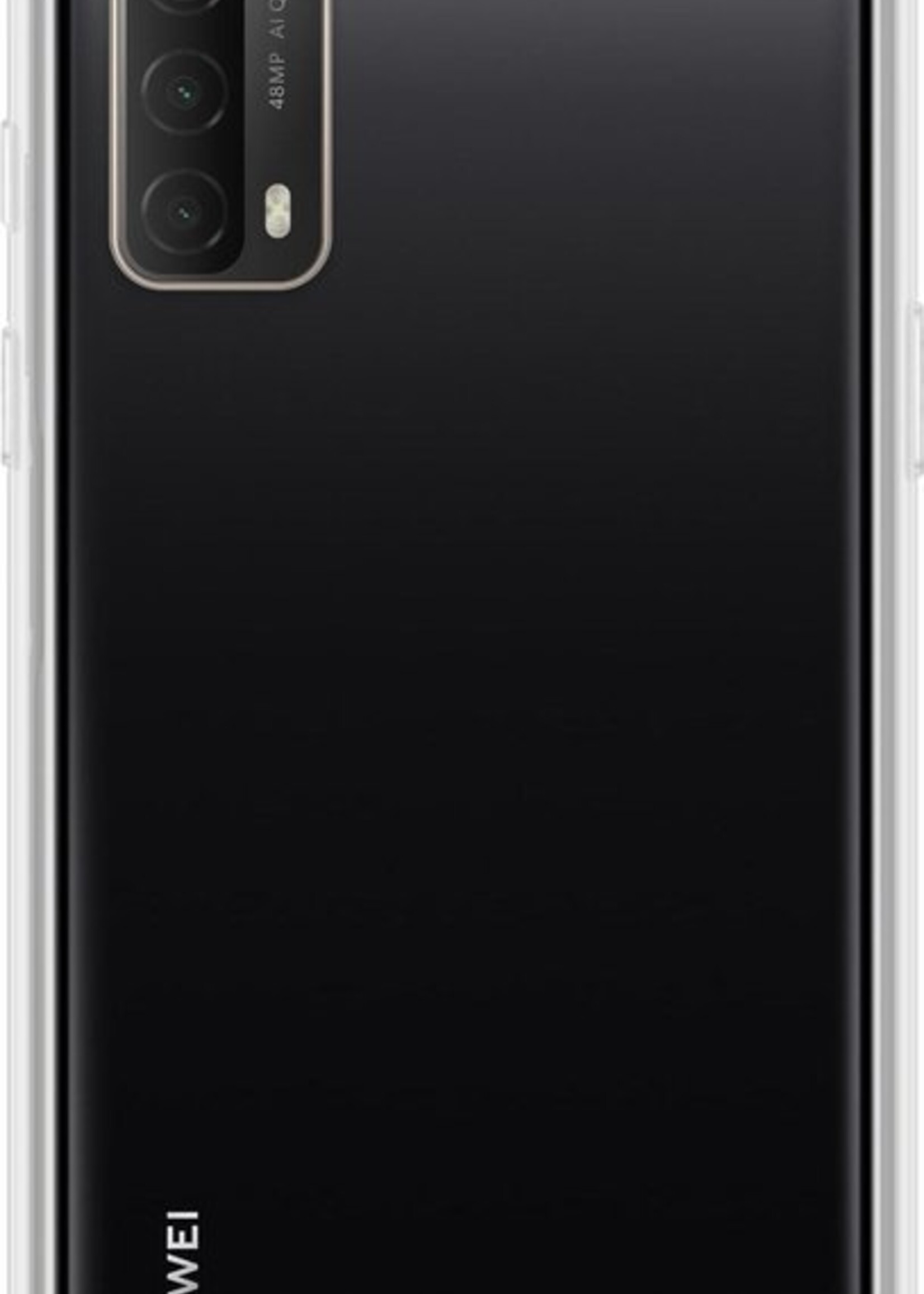 LUQ Hoesje Geschikt voor Huawei P smart 2021 Hoesje Siliconen Case - Hoes Geschikt voor Huawei P smart 2021 Hoes Siliconen - Transparant - 2 Stuks