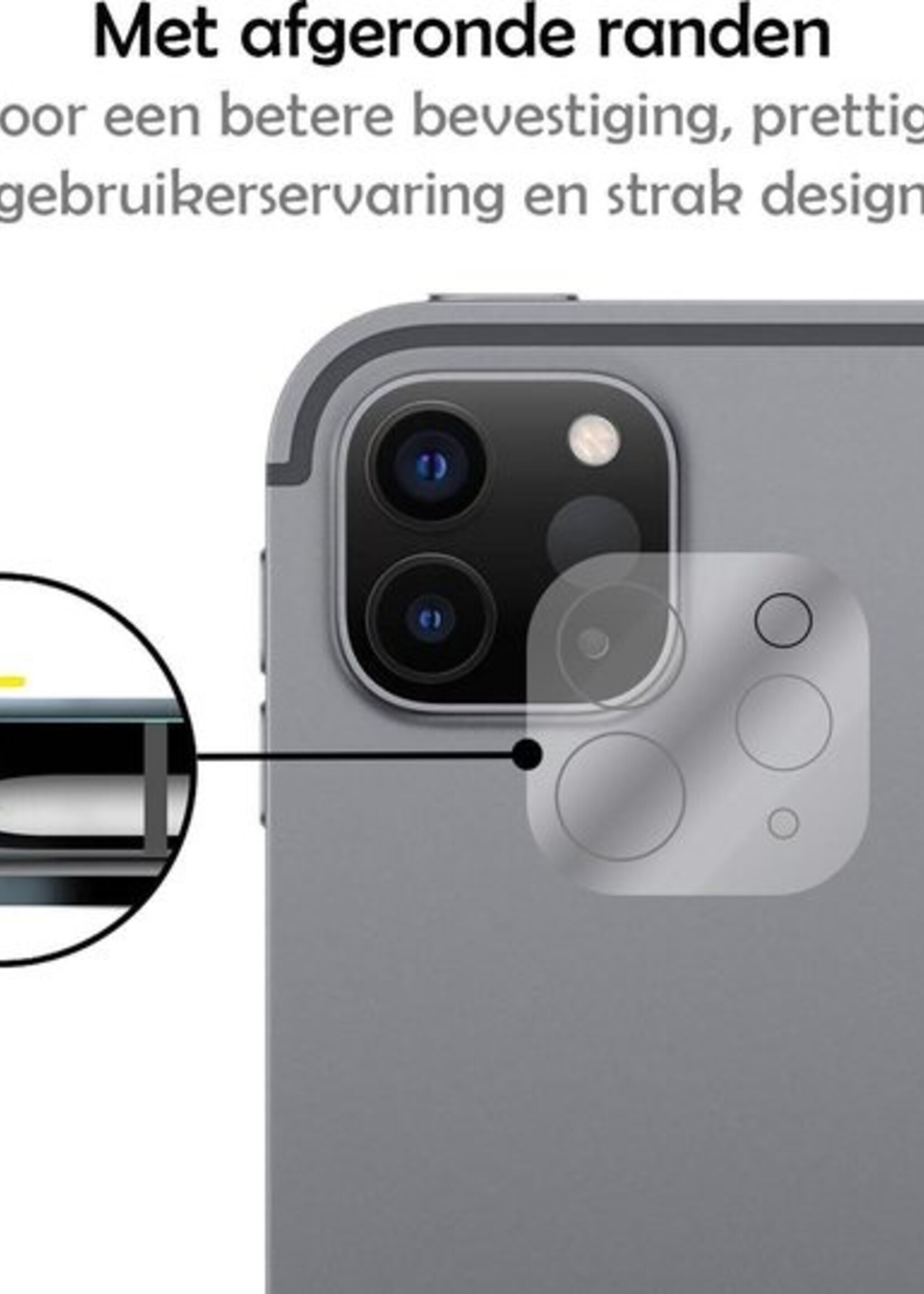 LUQ Screenprotector Geschikt voor iPad Pro 2020 (12,9 inch) Camera Screenprotector Tempered Glass - Screenprotector Geschikt voor iPad Pro 12,9 inch (2020) Screenprotector Camera Screenprotector