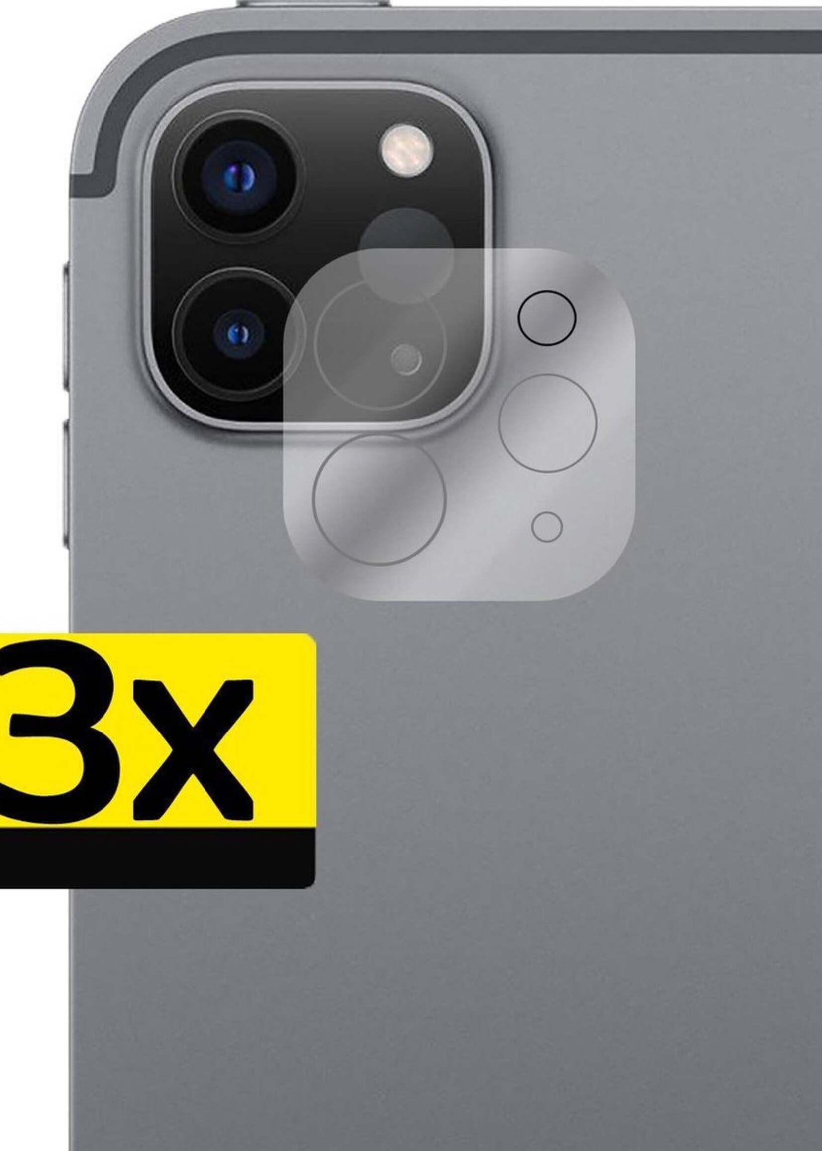 LUQ Screenprotector Geschikt voor iPad Pro 2020 (12,9 inch) Camera Screenprotector Tempered Glass - Screenprotector Geschikt voor iPad Pro 12,9 inch (2020) Screenprotector Camera Screenprotector - 3 Stuks