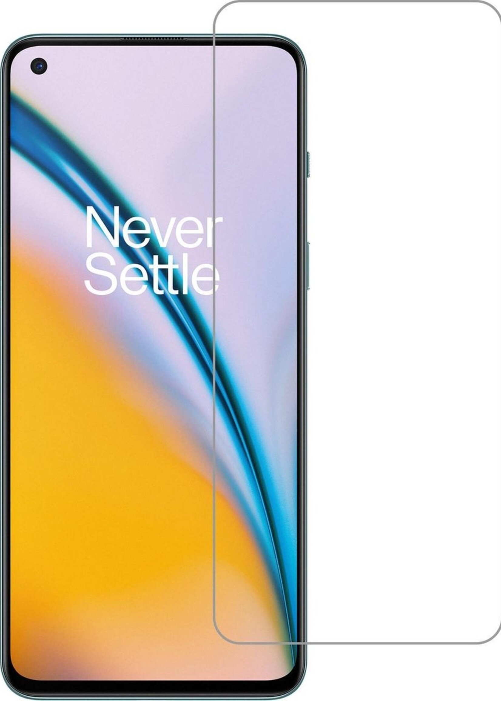 LUQ Screenprotector Geschikt voor OnePlus Nord 2 Screenprotector Beschermglas Gehard Glas - Screenprotector Geschikt voor OnePlus Nord 2 Screenprotector Glas