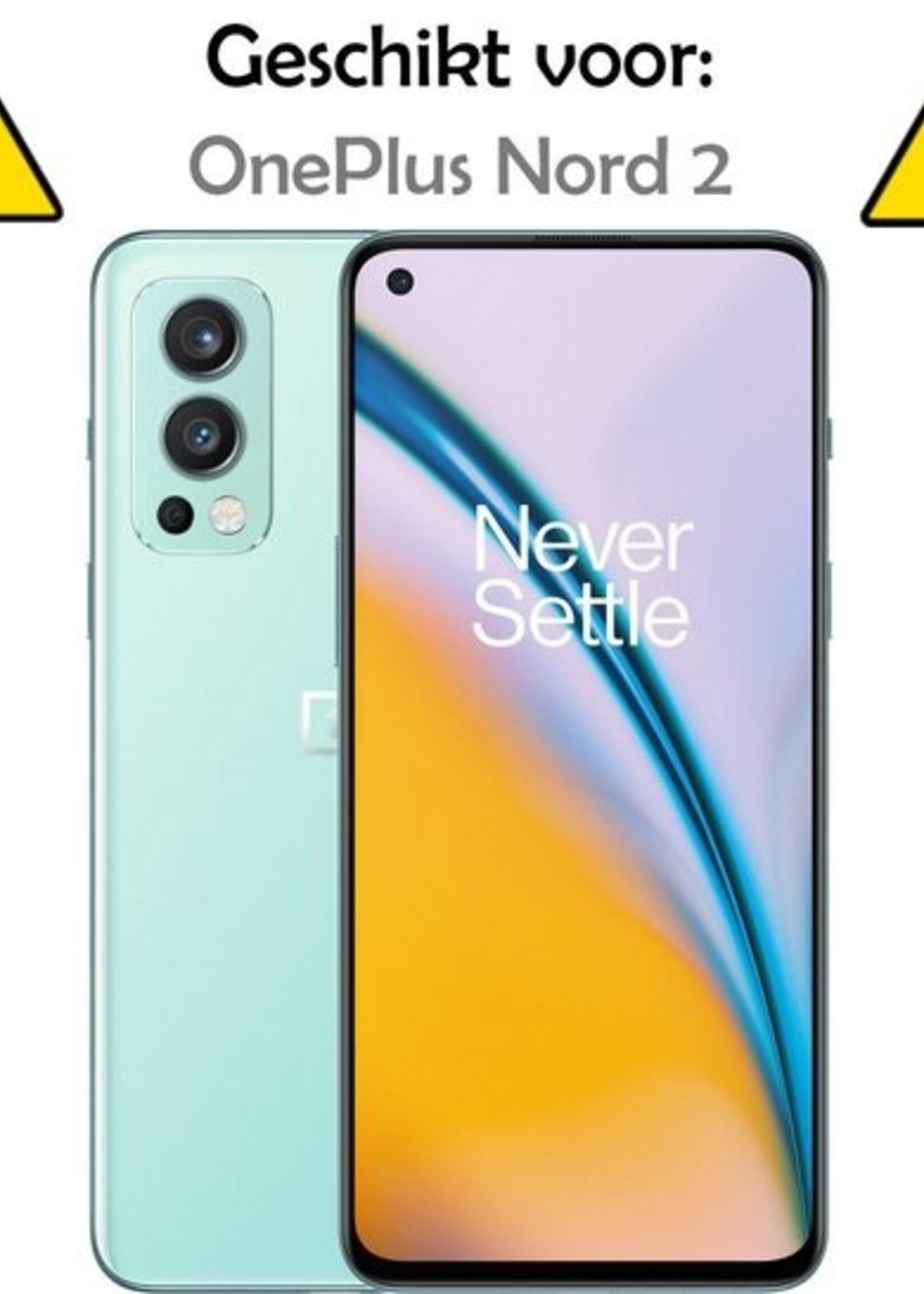 LUQ Screenprotector Geschikt voor OnePlus Nord 2 Screenprotector Beschermglas Gehard Glas - Screenprotector Geschikt voor OnePlus Nord 2 Screenprotector Glas - 3 Stuks