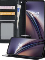 LUQ LUQ OnePlus Nord CE Hoesje Bookcase - Zwart