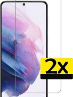 LUQ LUQ Samsung Galaxy S21 Screenprotector Gehard Glas Met Dichte Notch - 2 PACK