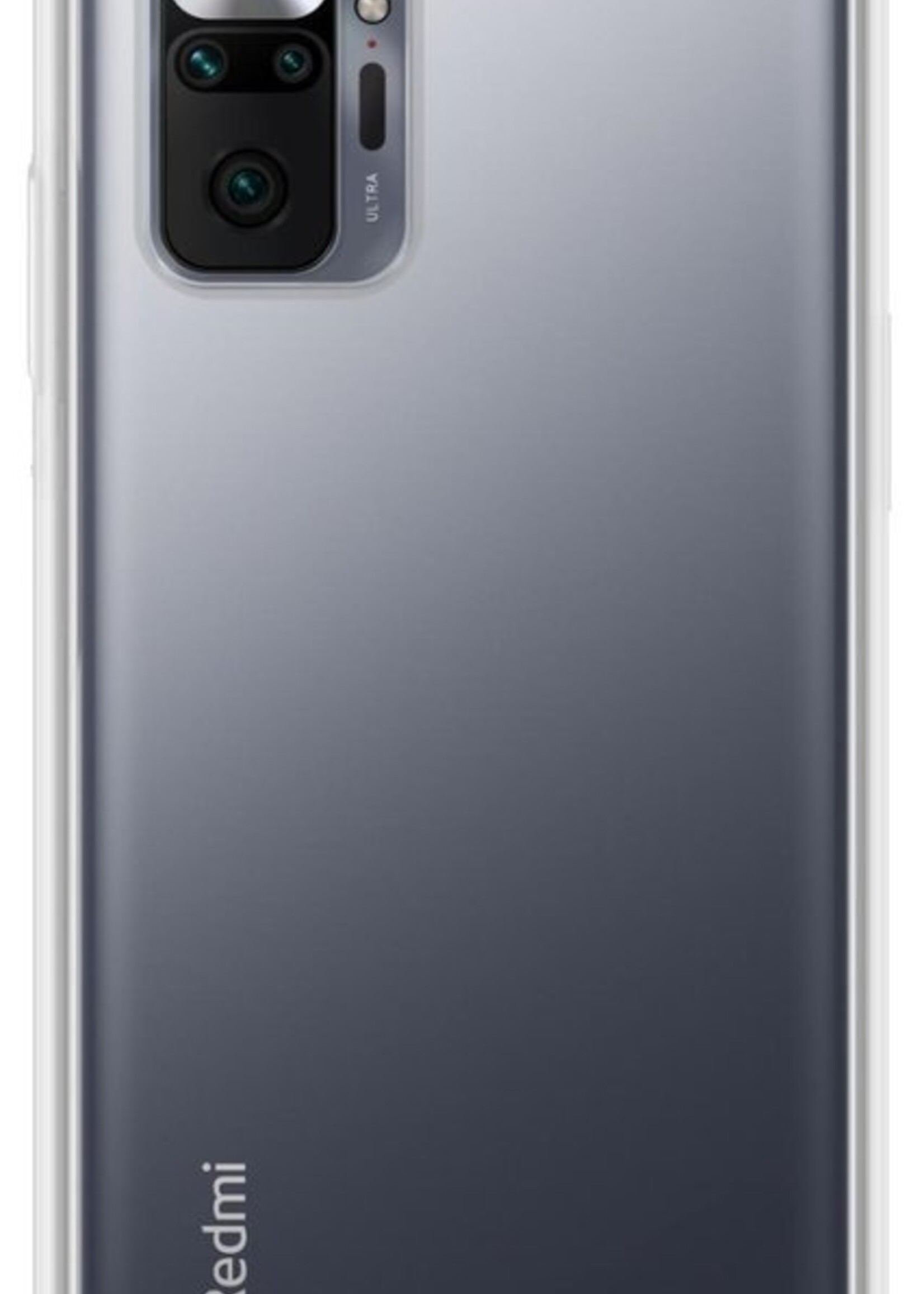 LUQ Hoesje Geschikt voor Xiaomi Redmi Note 10 Pro Hoesje Shockproof Case Siliconen - Hoes Geschikt voor Xiaomi Redmi Note 10 Pro Hoes Cover Siliconen - Transparant