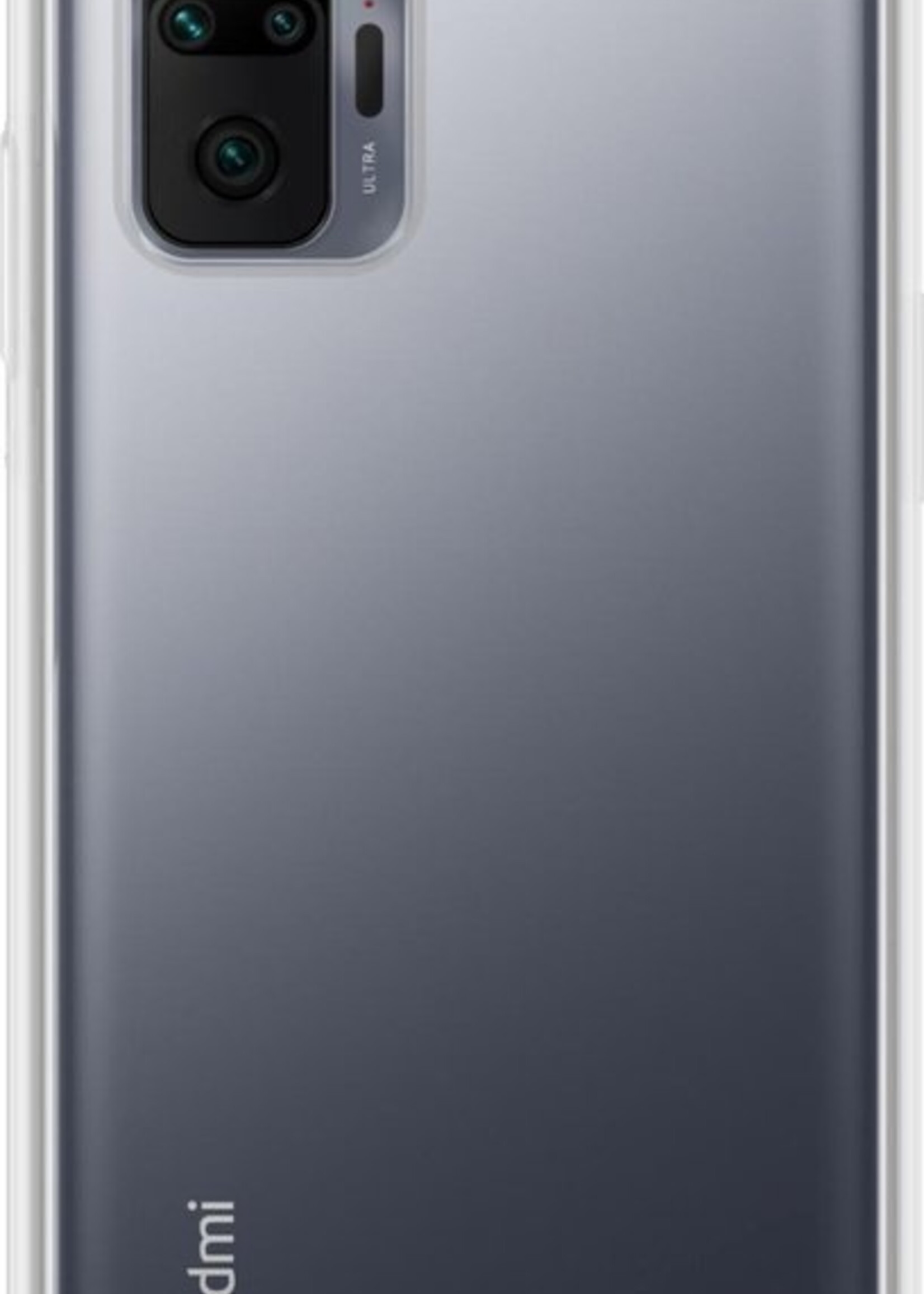 LUQ Hoesje Geschikt voor Xiaomi Redmi Note 10 Pro Hoesje Siliconen Case - Hoes Geschikt voor Xiaomi Redmi Note 10 Pro Hoes Siliconen - Transparant