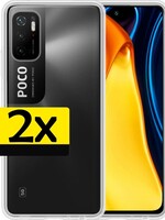 LUQ LUQ Xiaomi Poco M3 Pro hoesje siliconen - Transparant - 2 PACK