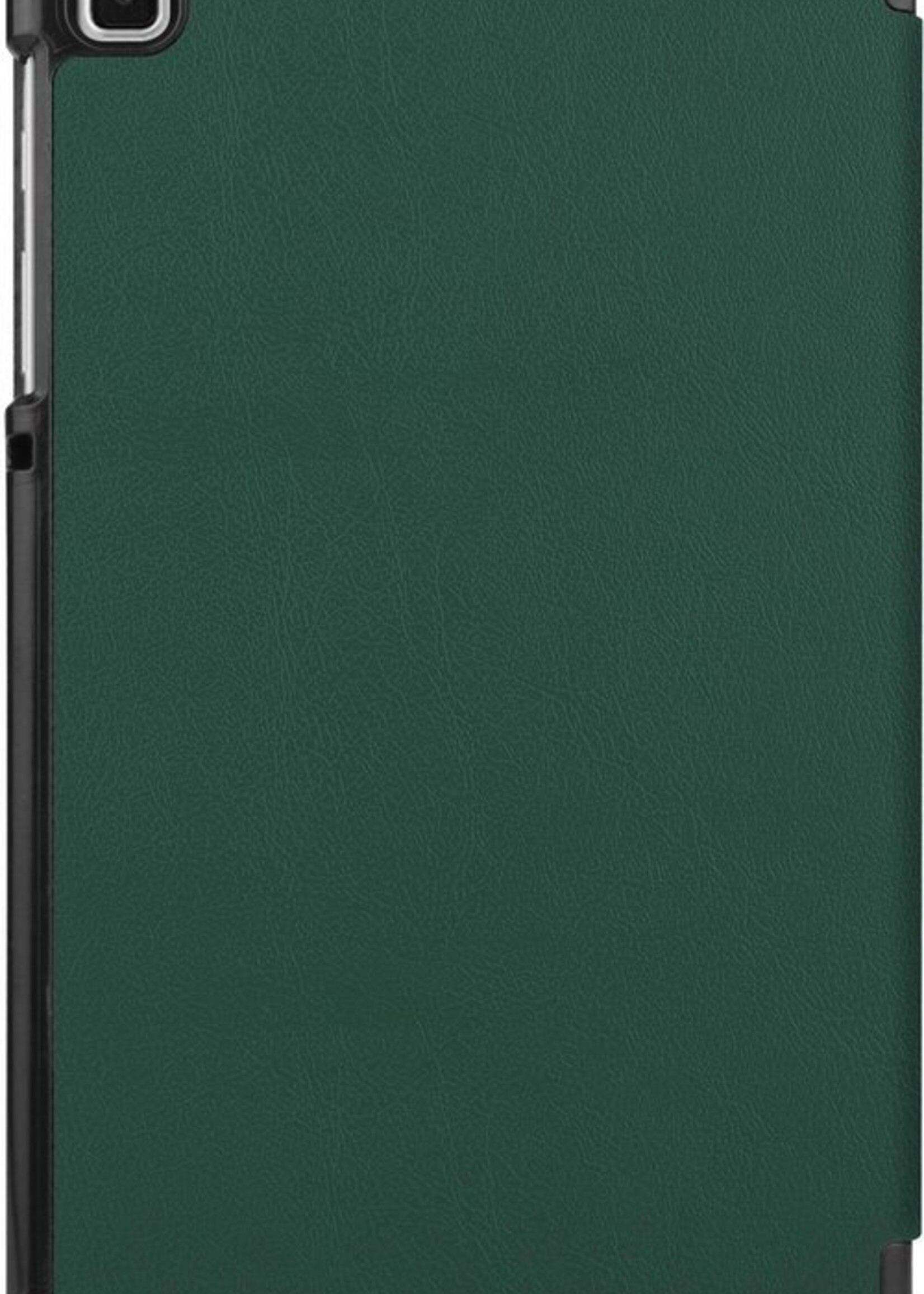 LUQ Hoes Geschikt voor Samsung Galaxy Tab A7 Lite Hoes Luxe Hoesje Book Case - Hoesje Geschikt voor Samsung Tab A7 Lite Hoes Cover - Donkergroen