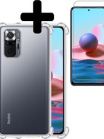 LUQ LUQ Xiaomi Redmi Note 10 Pro hoesje shock proof + screenprotector