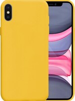 LUQ LUQ iPhone X hoesje siliconen - Geel