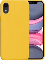 LUQ LUQ iPhone XR hoesje siliconen - Geel