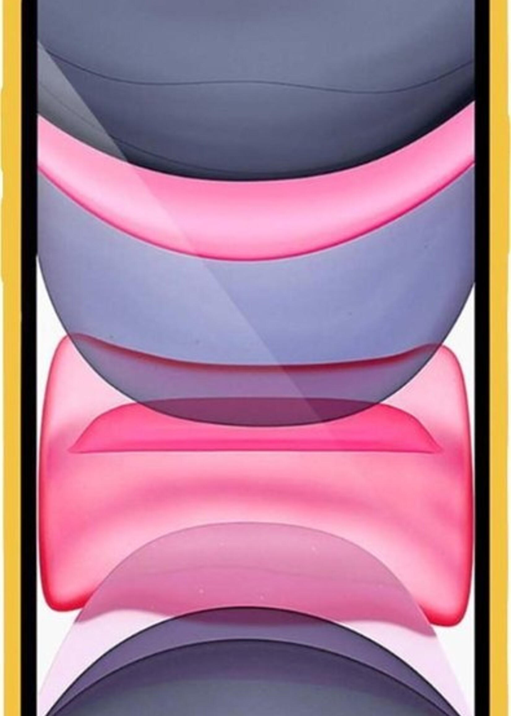 LUQ Hoesje Geschikt voor iPhone Xs Max Hoesje Siliconen Case - Hoes Geschikt voor iPhone Xs Max Hoes Siliconen - Geel