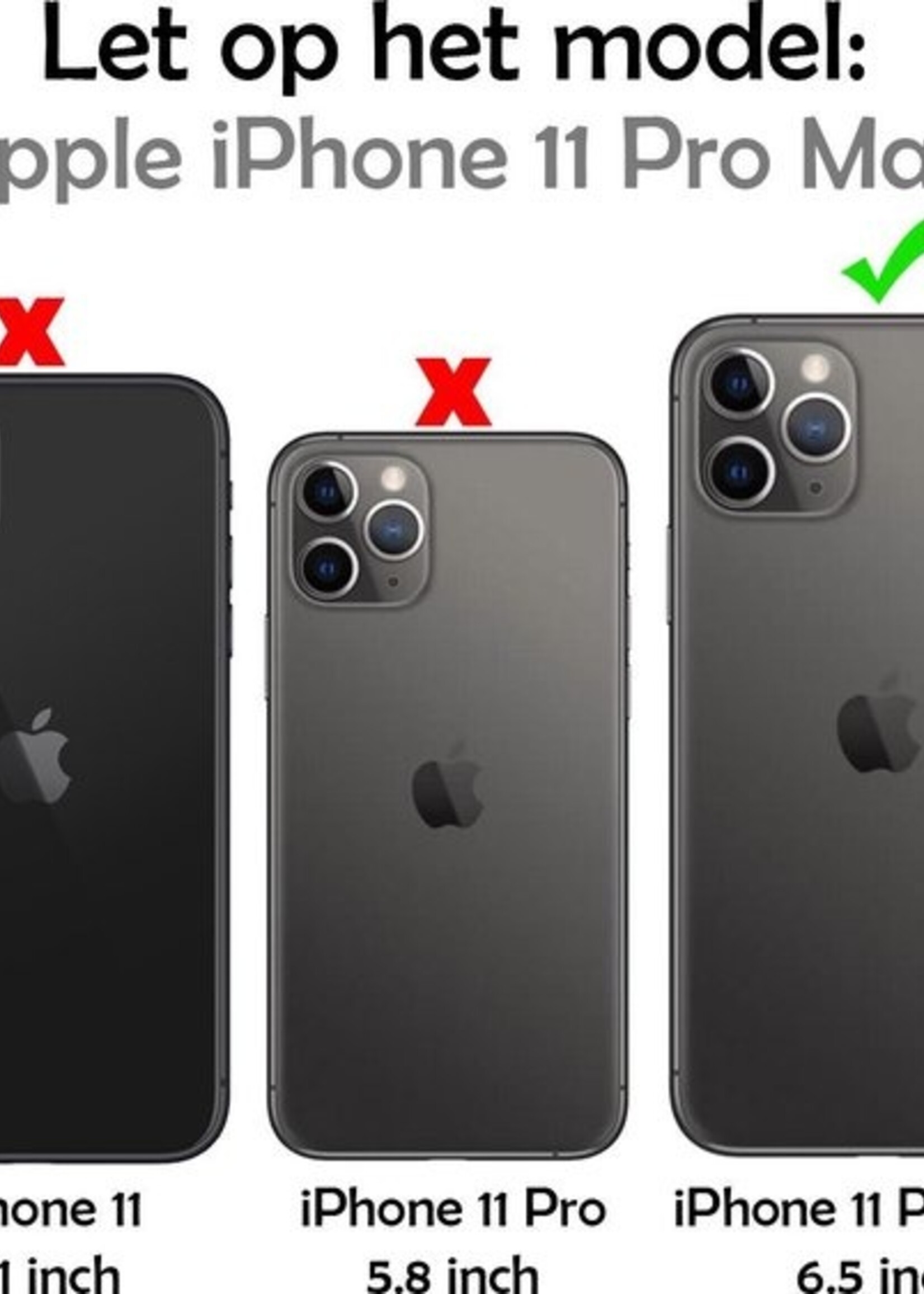 LUQ Hoesje Geschikt voor iPhone 11 Pro Max Hoesje Siliconen Case - Hoes Geschikt voor iPhone 11 Pro Max Hoes Siliconen - Geel