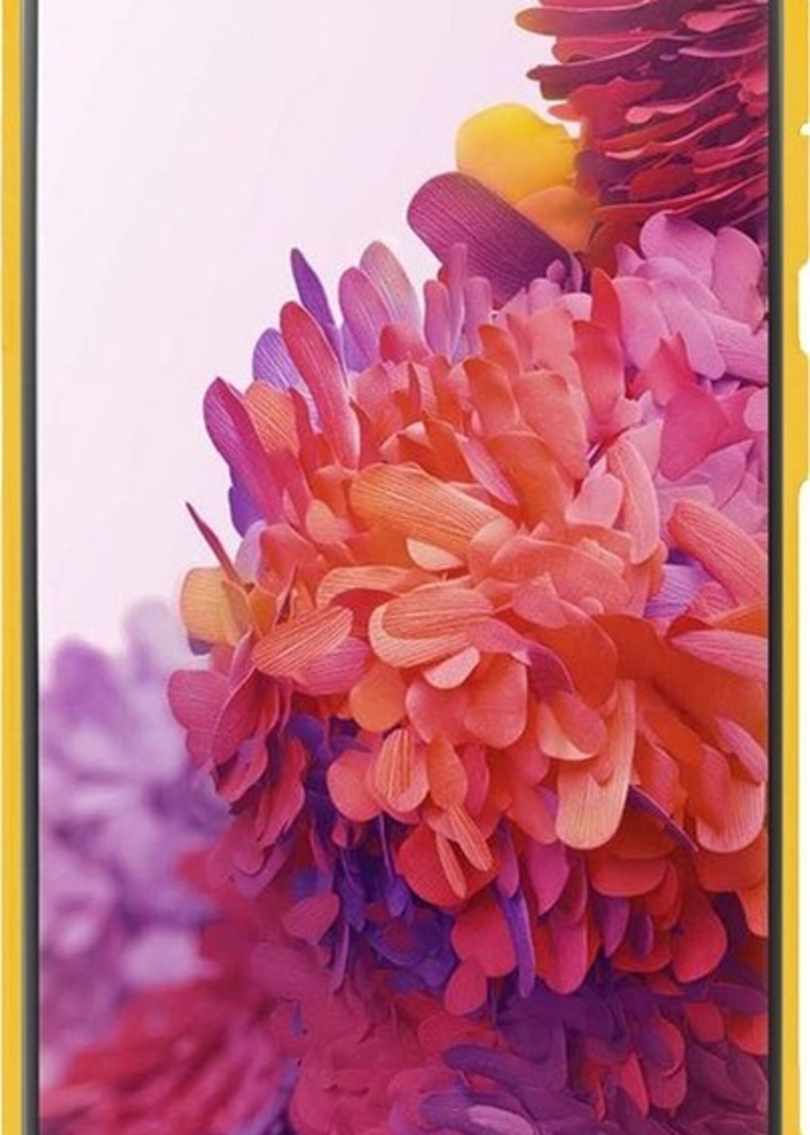 LUQ Hoesje Geschikt voor Samsung S20 FE Hoesje Siliconen Case - Hoes Geschikt voor Samsung Galaxy S20 FE Hoes Siliconen - Geel