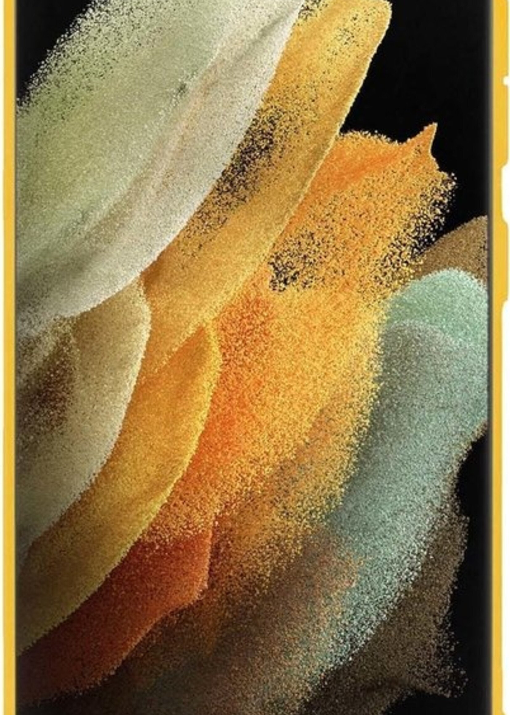 LUQ Hoesje Geschikt voor Samsung S21 Ultra Hoesje Siliconen Case - Hoes Geschikt voor Samsung Galaxy S21 Ultra Hoes Siliconen - Geel - 2 Stuks