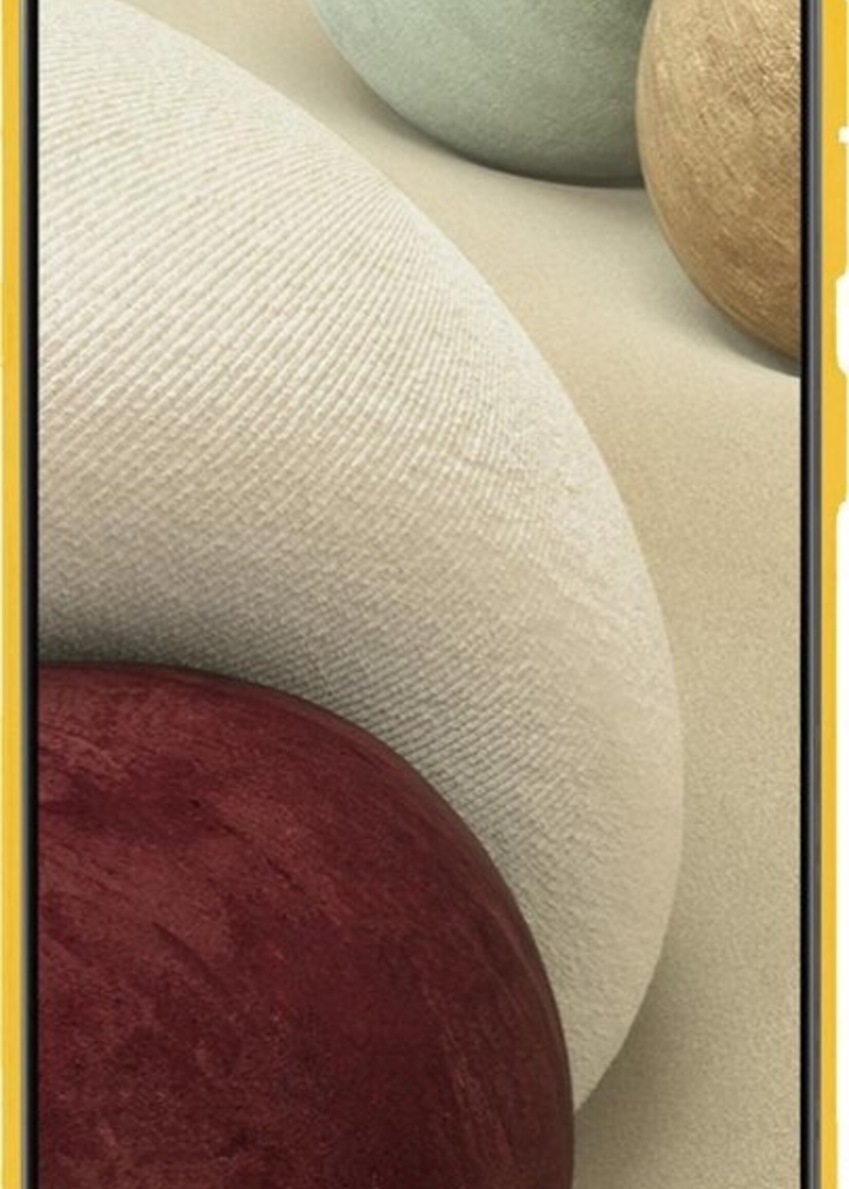 LUQ Hoesje Geschikt voor Samsung A12 Hoesje Siliconen Case - Hoes Geschikt voor Samsung Galaxy A12 Hoes Siliconen - Geel