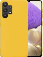 LUQ LUQ Samsung Galaxy A32 5G hoesje siliconen - Geel