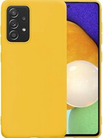 LUQ LUQ Samsung Galaxy A52 hoesje siliconen - Geel