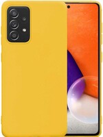 LUQ LUQ Samsung Galaxy A72 hoesje siliconen - Geel