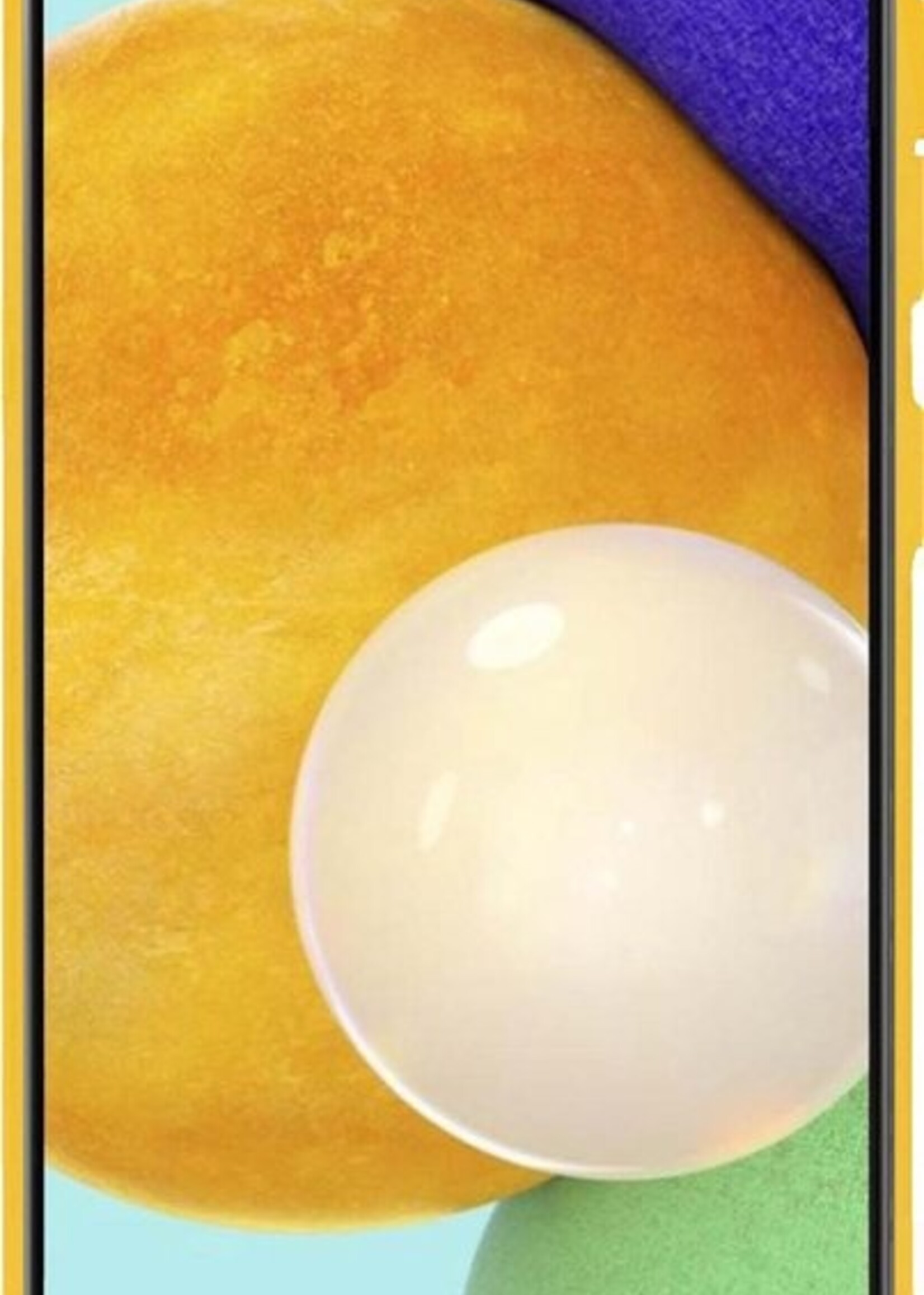 LUQ Hoesje Geschikt voor Samsung A52 Hoesje Siliconen Case Met Screenprotector - Hoes Geschikt voor Samsung Galaxy A52 Hoes Siliconen - Geel