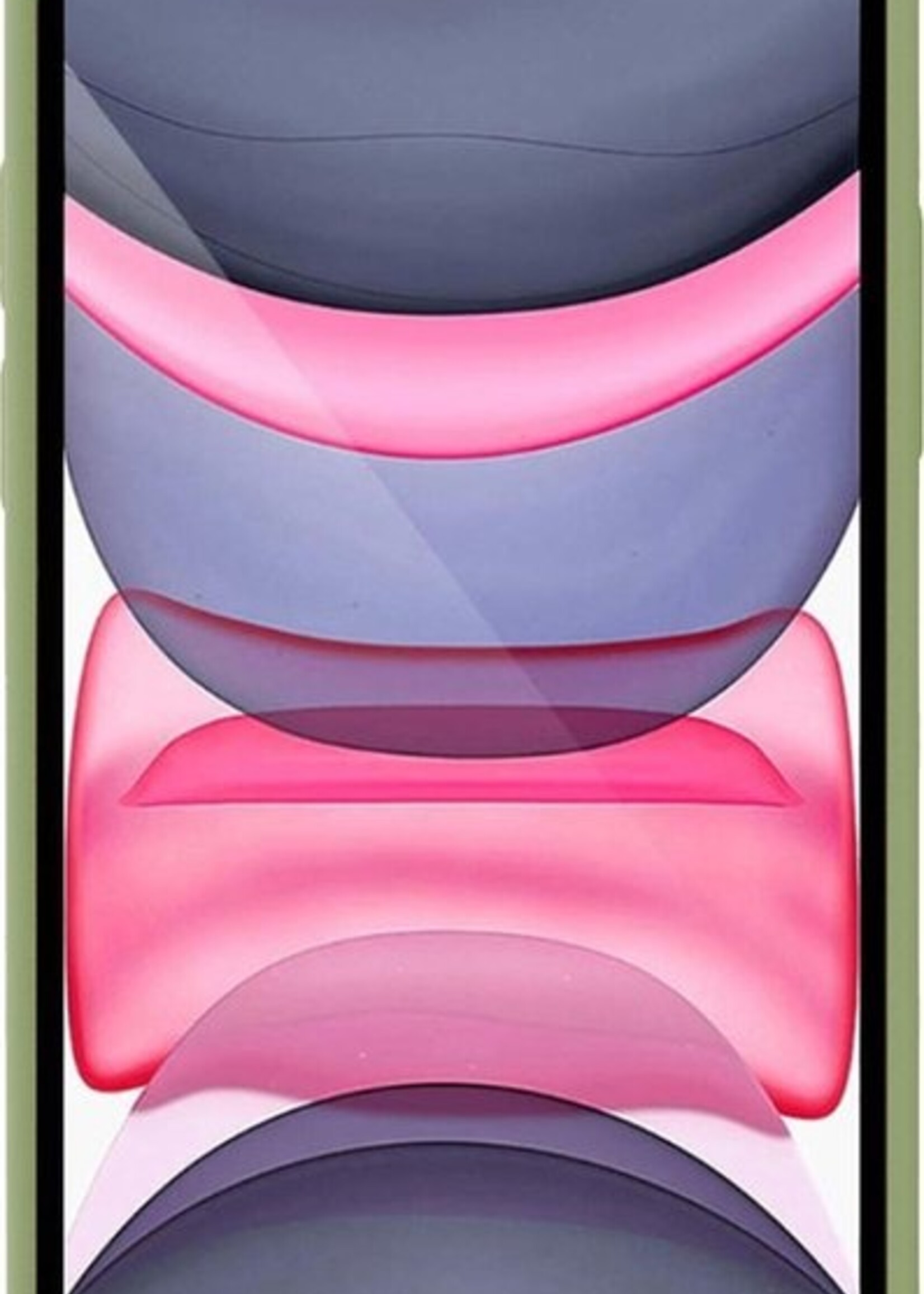 LUQ Hoesje Geschikt voor iPhone X Hoesje Siliconen Case - Hoes Geschikt voor iPhone X Hoes Siliconen - Groen