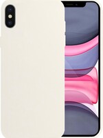 LUQ LUQ iPhone X Hoesje Siliconen - Wit