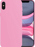 LUQ LUQ iPhone Xs Max Hoesje Siliconen - Roze