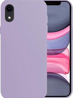 LUQ LUQ iPhone XR Hoesje Siliconen - Lila