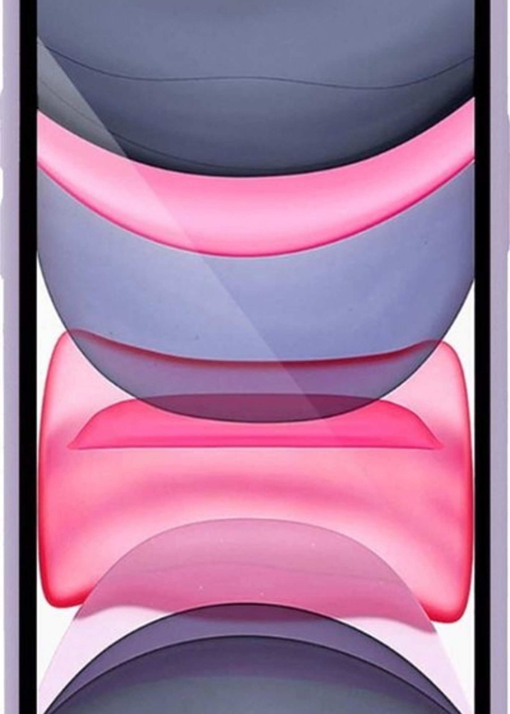 LUQ Hoesje Geschikt voor iPhone XR Hoesje Siliconen Case - Hoes Geschikt voor iPhone XR Hoes Siliconen - Lila