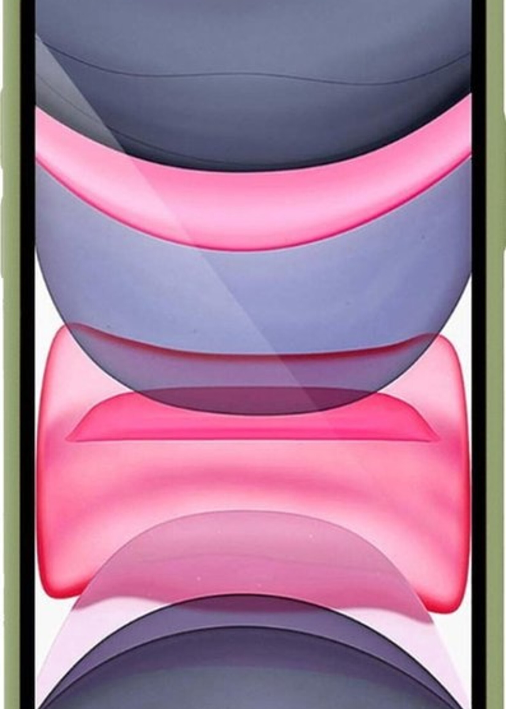 LUQ Hoesje Geschikt voor iPhone XR Hoesje Siliconen Case - Hoes Geschikt voor iPhone XR Hoes Siliconen - Groen